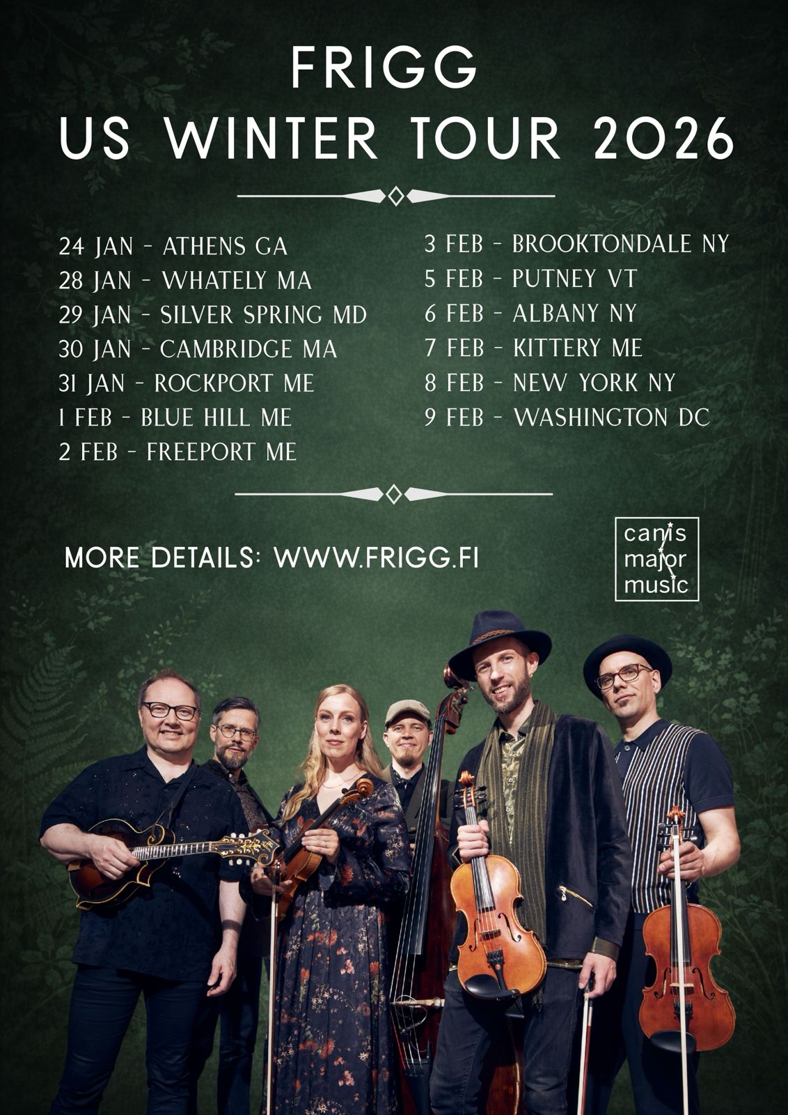 US Winter Tour 2026! – frigg.band